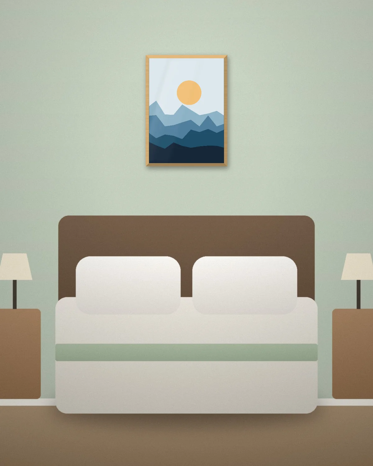 50×70 cm i eik