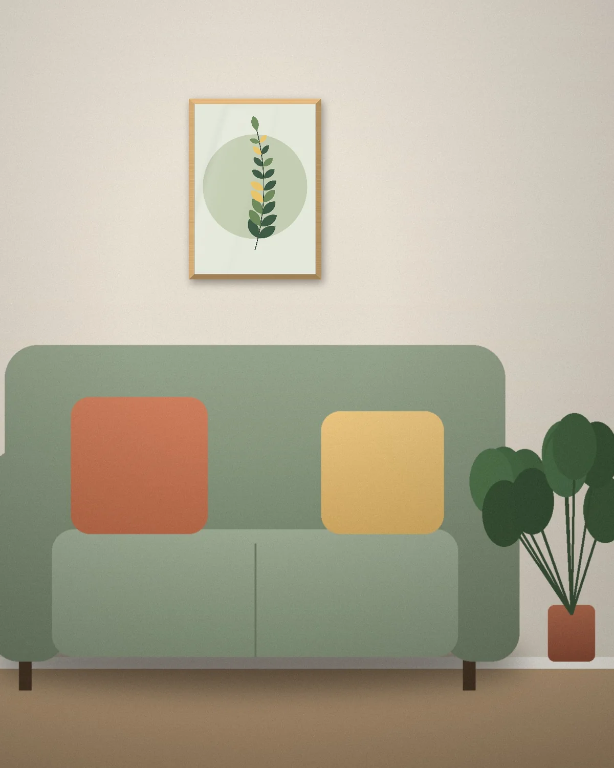 50×70 cm i eik