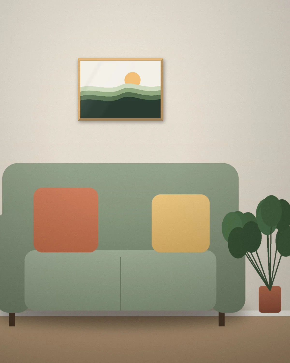 70×50 cm i eik